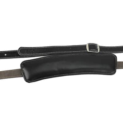 Extra Long Rockabilly Strap Soft Black Leather Up to 61" Walker and Williams C-19 image 3
