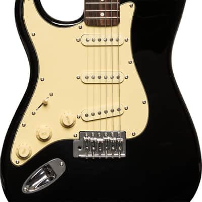 Stagg SES-30-BK LH S Style Gloss Black Lefthand image 4