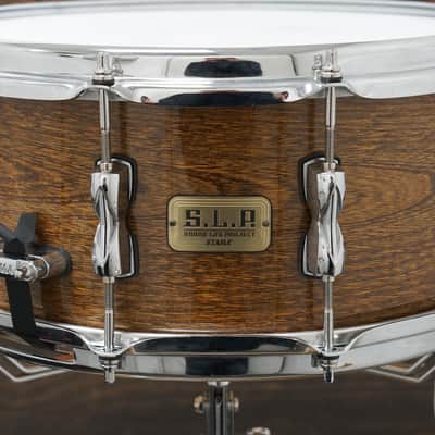 Tama 6.5x14" SLP Limited G-Hickory Snare Drum - Gloss Natural Elm image 1