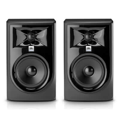JBL LSR305P MkII 5 inch Active Studio Monitors with Isolation Pads & Cables imagen 3