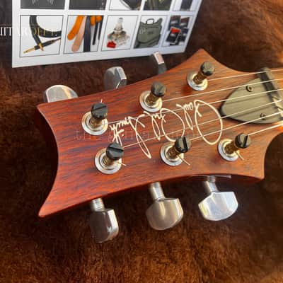 ♚AMAZING♚PRS Artist Custom PAULS GUITAR ♚ HONDURAN !♚ 'AAAAA' Flame ♚ BLACK GOLD ♚ Brushstroke Birds ♚7.6LB♚22*24 image 6