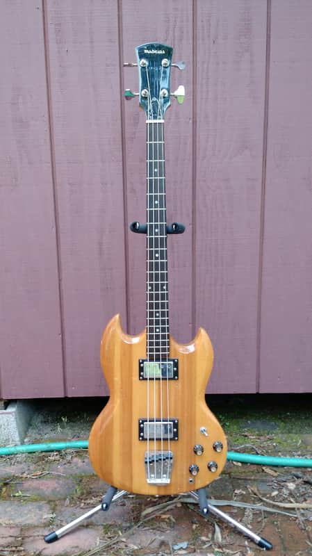 Madeira MB-100 (Guild) Short Scale Bass 1970s Natural MIJ image 1