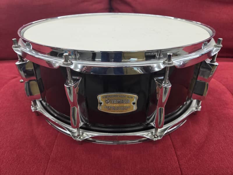 Yamaha SBS1455 Stage Custom Birch 5.5x14" Snare Drum - Raven Black image 1