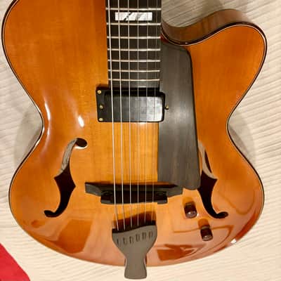 GORGEOUS MINTY Buscarino Corey Christiansen archtop jazz guitar 16" image 9