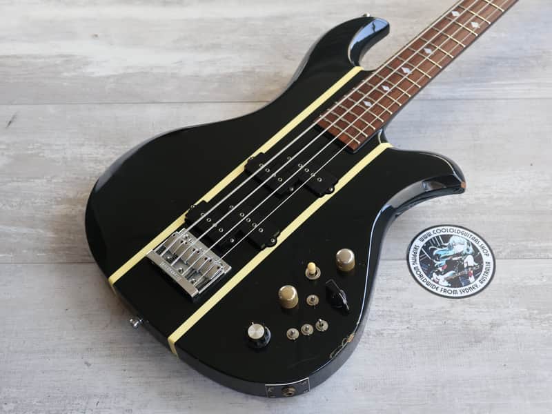 1997 Burny (Fernandes) EB-95X "X Japan" Signature Eagle Bass (Black) image 1