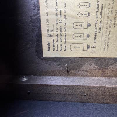 Fender Princeton tube amp image 16