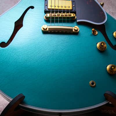 GIBSON USA Custom Shop 59 ES-355 Custom Reissue *Dealer Select Murphy Lab Light Aged "Sea Green" (2025) image 6