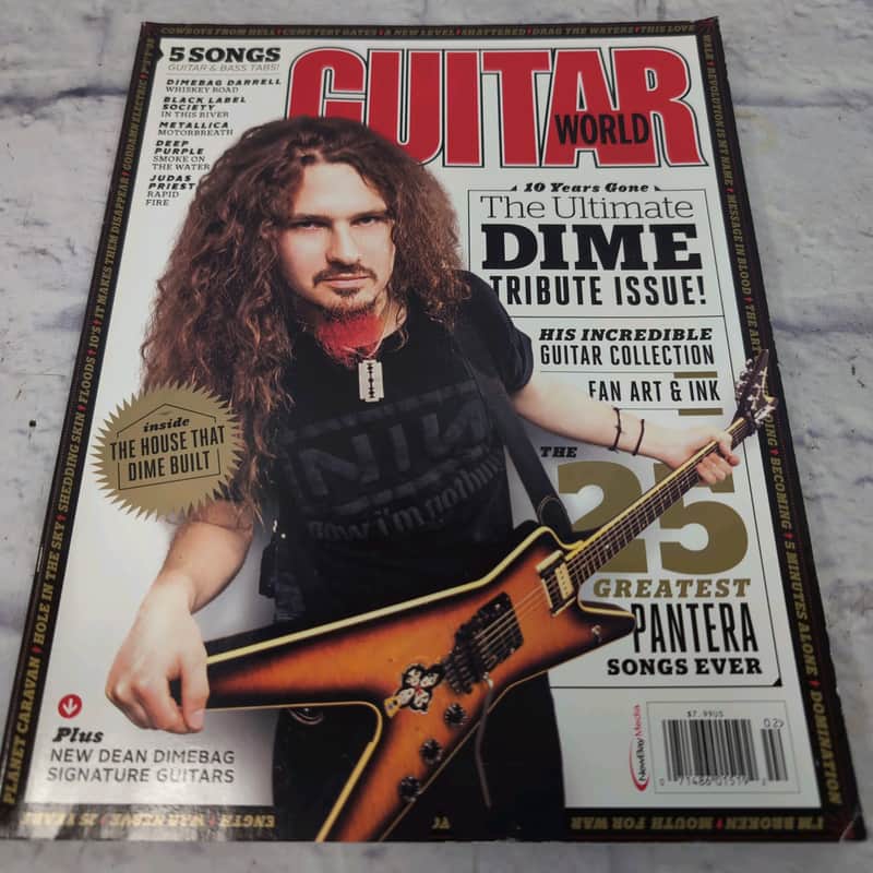Guitar World February 2015 | Dimebag Darrel Tribute 10 Years Gone Magazine image 1