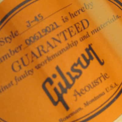 2009 Gibson J-45 True Vintage - Antique Vintage Sunburst image 8
