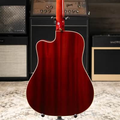 Epiphone Hummingbird Standard EC Acoustic/Electric Guitar - Cherry Sunburst image 7