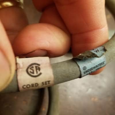 Cornish Monroe Rare 268 11 grounded power cord early LL 14305 l-11651-w br-2902 1960s - Gray rubber image 15