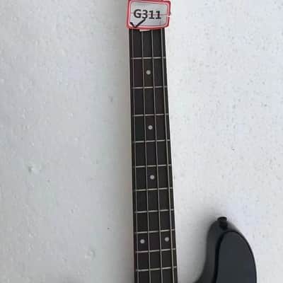 Unbranded Custom Left Handed 4 String Bass, Basswood Body, Maple Neck and Rosewood Fretboard Black image 6