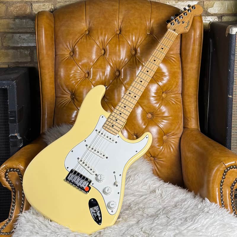 1996 Fender American Standard Stratocaster Vintage 50th Anniversary Made In USA Olympic White Electric Guitar W/ Original Hardshell Case & Paperwork! image 1
