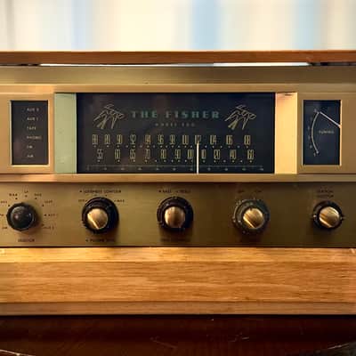 🎶✨ The Fisher Model 500 Mono Tube AM/FM Receiver w/ Original Wood Case — Fully Working, Serviced & Cleaned image 1