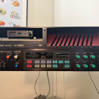 Akai S612 MIDI Digital Sampler w/Floppy Emulator, Hideaway Mods (FDM and FPA)