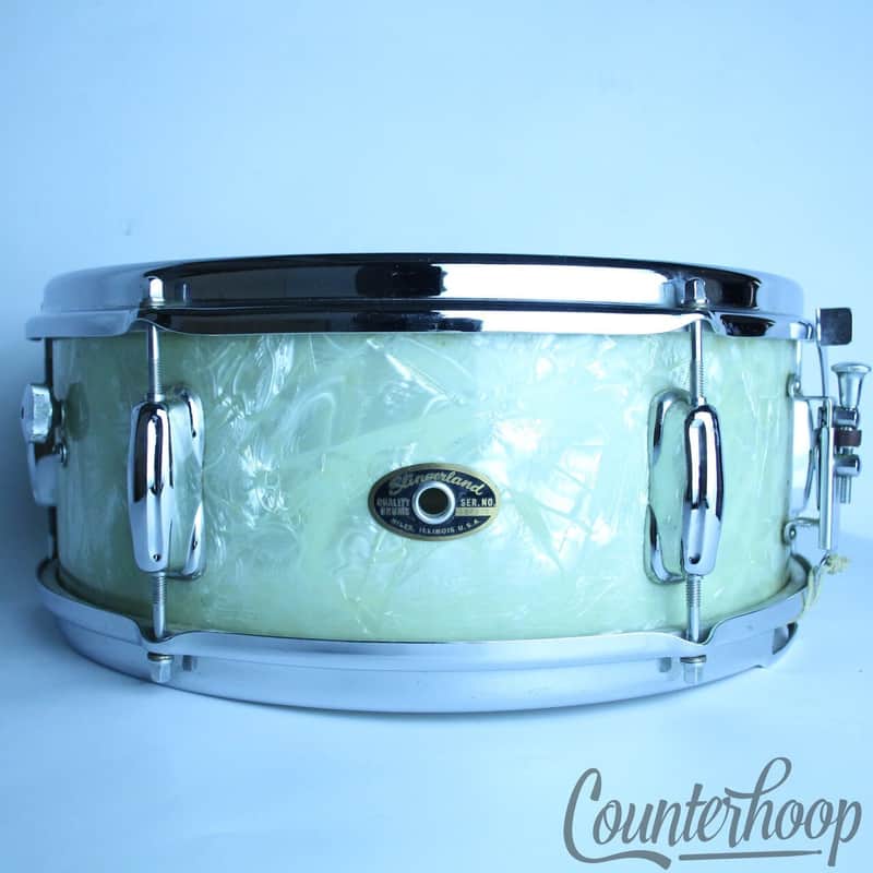 *Slingerland Deluxe 14x5.5"Snare Drum WMP Vintage 60s Chrome Brass Rims COB 3ply image 1