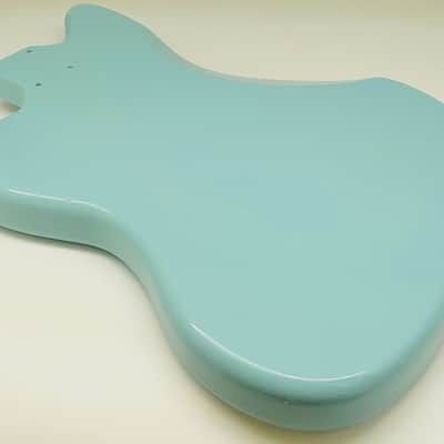 4lbs 6oz Nitro Lacquer Aged Relic Daphne Blue Jazz-Style Guitar Body image 11