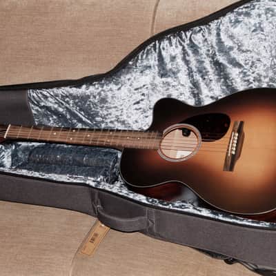 Martin OMC-10E Modern Burst Acoustic-Electric Guitar | Solid Sapele / Spruce Orchestra Model Cutaway image 24
