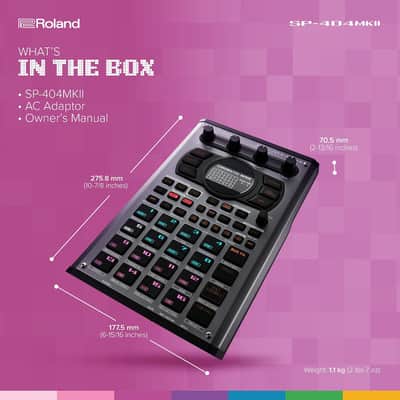 Roland SP-404MKII Creative Sampler and Effector | The Legendary SP-404 Beat Maker with Some Serious Upgrades | Fast workflow | 16GB Internal Storage | 32-Voice Polyphony | 160 Samples Per Project image 4