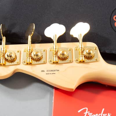 2025 Fender MIJ Japan Traditional 60s Precision P Bass Black Pearl Matching Headstock Gig Bag image 8