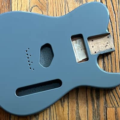 G&L Fullerton Deluxe ASAT Bluesboy guitar body Alder Grey Pearl USA image 1