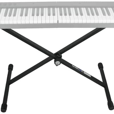 Quik Lok T-10BK Single-Braced Adjustable X-Stand Keyboard Stand in Black image 8
