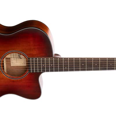 Cort COREOCOPLB Core Series Venetian Cutaway Mahogany Top 6-String Acoustic-Electric Guitar w/Case image 3