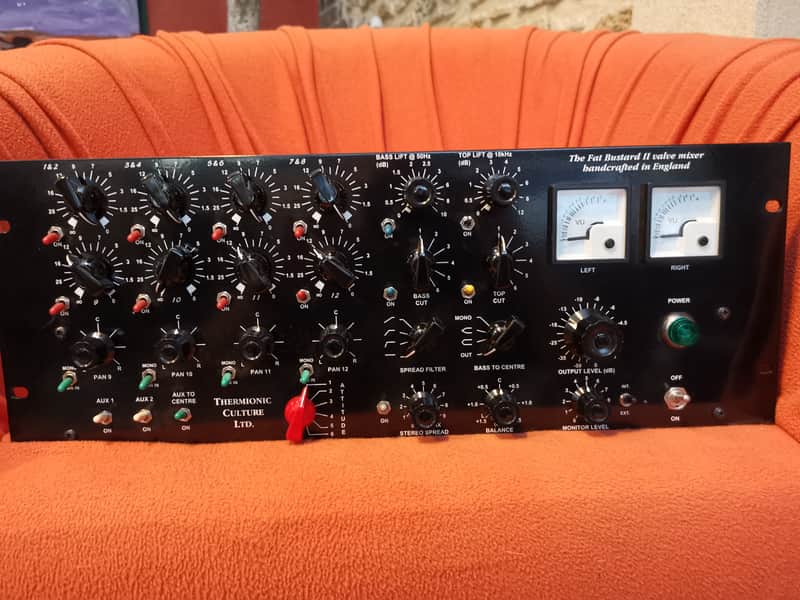 Thermionic Culture Fat Bustard MkII Tube Summing Mixer black image 1