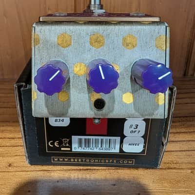 Beetronics Fatbee “Hives” Limited Edition #3 of 7. Analog JFET overdrive pedal image 7