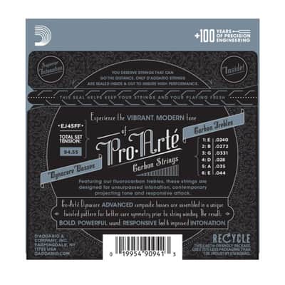 D'Addario Carbon Strings EJ45FF Pro Arte, Normal - Classic Guitar Strings image 2