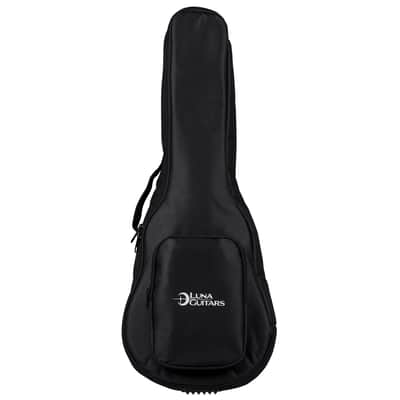 Luna Vintage Mahogany Tenor ukulele NEW Black Satin w/ Gig Bag image 2