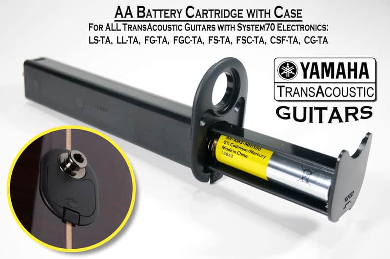 Yamaha Battery Cartridge Box with Holder Case for TransAcoustic Guitar image 1