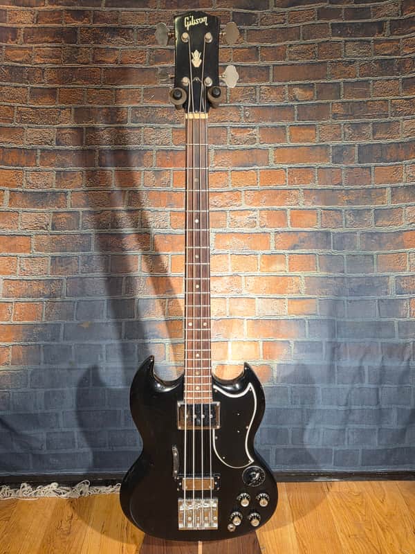 Vintage 1967 Gibson EB-3 Ebony w/ Badass Bass II Bridge - Refinished image 1