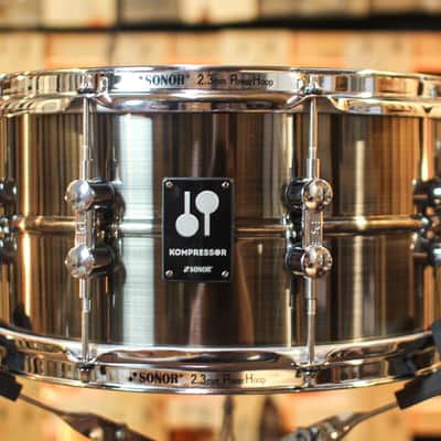 Sonor 13x7 Kompressor Black Nickel over Brass Snare Drum image 1