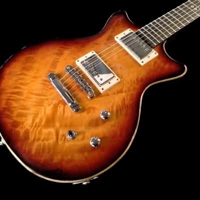 Luthier made semihollow guitar 2026 - Red cherry sunburst image 2