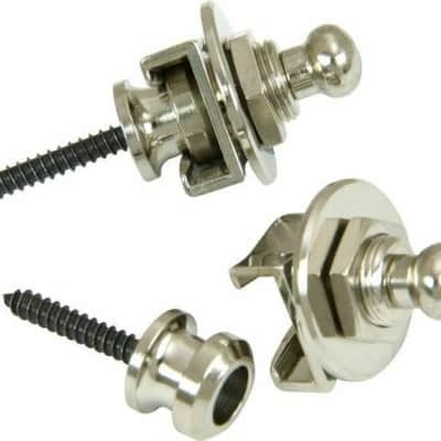 Grover GP800N Quick Release Strap Locks, Nickel (Set of 2) image 4
