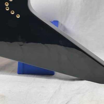 Epiphone '58 1958 Korina Flying V Guitar 2004 - Black image 13