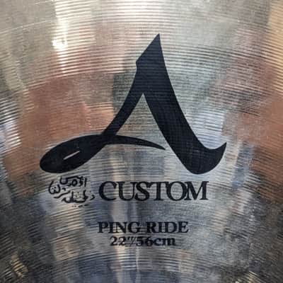 Zildjian 22" A Custom Ping Ride Cymbal 1991 - Present - Brilliant image 4