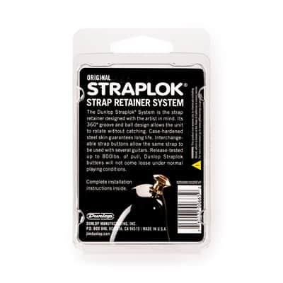 Dunlop SLS1101N Straplok Original Strap Retainer System. Nickel image 2