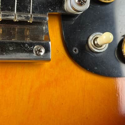Vintage 1961 Gibson Melody Maker D Sunburst w/non-original chipboard case TSU25064 image 6