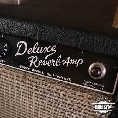 1966 Fender Deluxe Reverb 2-Channel 22-Watt 1x12" Guitar Combo image 5
