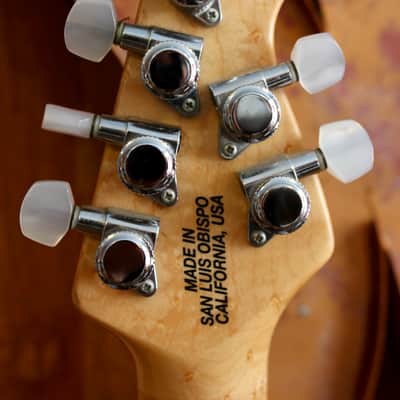 Ernie Ball Music Man Axis Super Sport lefty Natural Flame Maple Top image 8