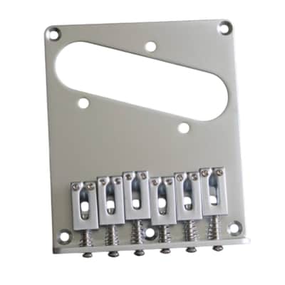 Satin Chrome Guitar Telecaster Tele Style Ashtray Fixed Bridge image 2