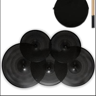 Low Volume Cymbal Pack, Quiet Cymbal Set 14''/16''/18''/20'' (5 Pcs, Black) | image 1
