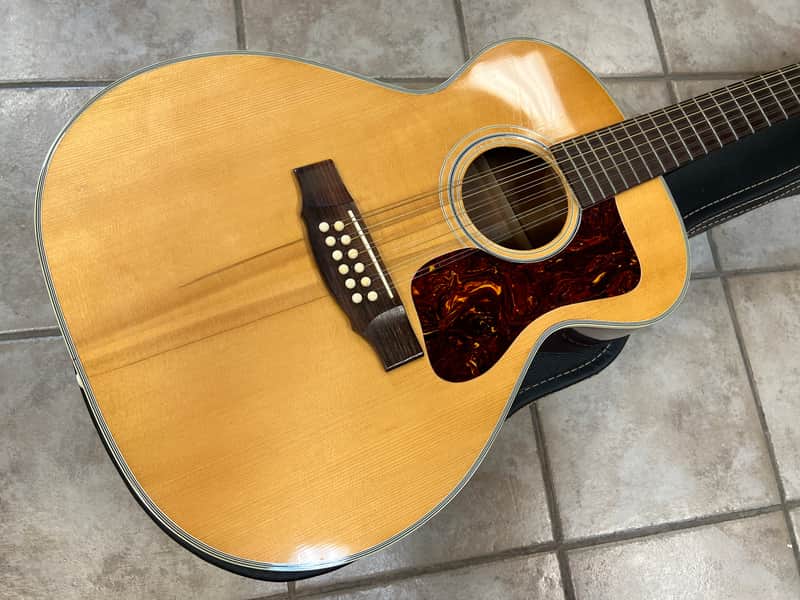 1969 Guild F212NT 12 String Acoustic Guitar Natural with case image 1
