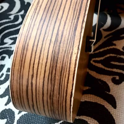 Ohana Zebrawood Concert Ukulele CK-15Z 2017 Zebrawood Satin image 7