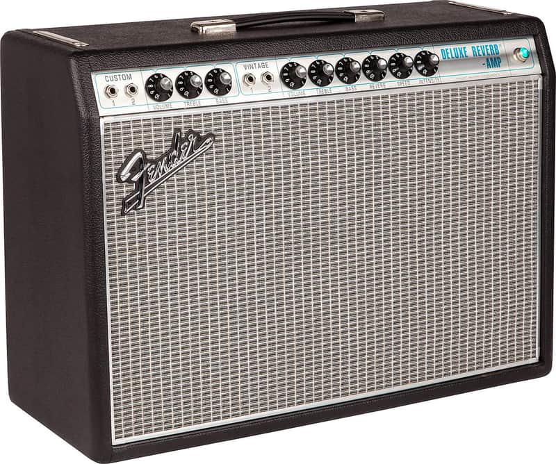Fender 68 Custom Deluxe Reverb, 22 Watts all Tube Two Channel Guitar Combo Amplifier, W/ Reverb & Vibrato image 1
