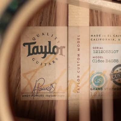 Taylor Catch Event Custom C16ce B4025 Grand Symphony Honduran Rosewood/Lutz Spruce Grand Symphony Acoustic/Electric Guitar with Hardshell Case image 19