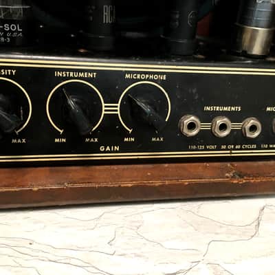 GIBSON GUITAR AMPLIFIER GA-50T SERVICED ORIGINAL PARTS FIRST MADE 1948 COSMETIC SHAPE A- GREAT SOUNDING HIGHLY DESIRABLE IN THIS CONDITION image 10