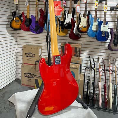 Fender Rarities Series Flame Ash Top Jazz Bass - Plasma Red Burst w/ OHSC & PLEK*D #862 image 13
